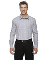 Joe's USA Men's Crown Collection® Glen Plaid Woven Dress Shirt