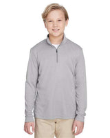 Team 365 Youth Zone Sonic Heather Performance Quarter-Zip Pullover - Team 365 TT31HY