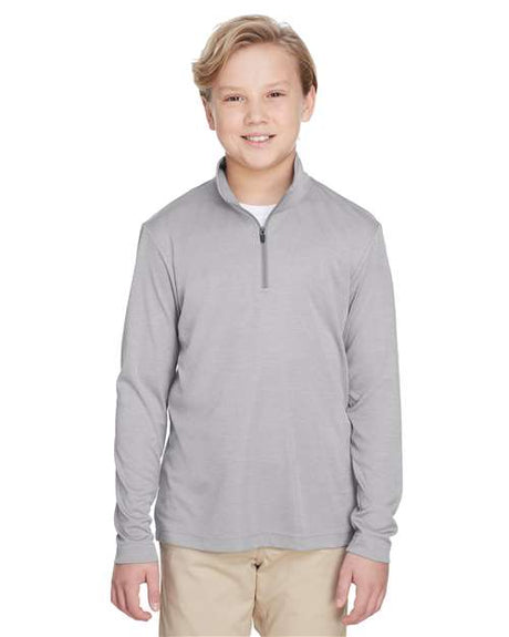 Team 365 Youth Zone Sonic Heather Performance Quarter-Zip Pullover - Team 365 TT31HY