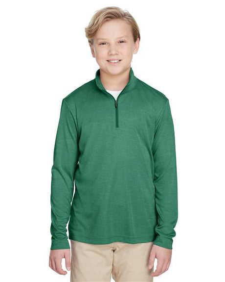 Team 365 Youth Zone Sonic Heather Performance Quarter-Zip Pullover - Team 365 TT31HY