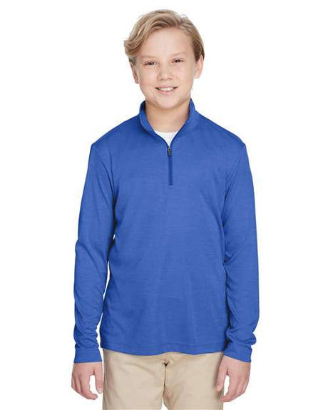 Team 365 Youth Zone Sonic Heather Performance Quarter-Zip Pullover - Team 365 TT31HY