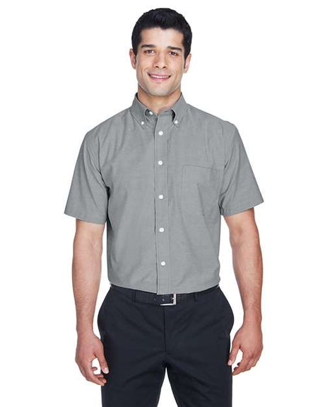 Harriton Men's Oxford Short Sleeve with Stain-Release - Harriton 13955