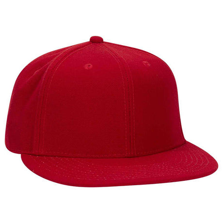 OTTO CAP "OTTO FIT" 6 Panel Mid Profile Flat Visor Baseball Cap OTTO 123-969