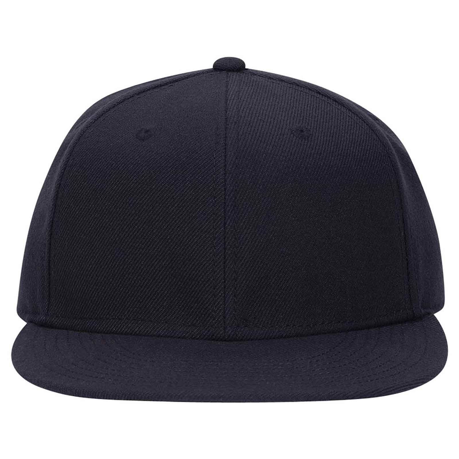 OTTO CAP "OTTO FIT" 6 Panel Mid Profile Flat Visor Baseball Cap OTTO 123-969 Otto Cap 004 - Navy 7