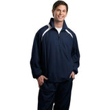 Joe's USA Men's 1/2-Zip Wind Shirt DRI-EQUIP X-Small True Navy/White