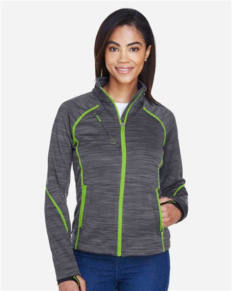 North End Women's Flux Mélange Bonded Fleece Jacket - North End 14064