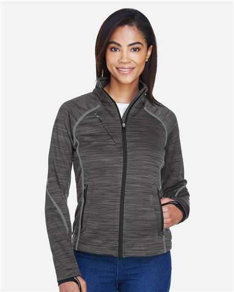 North End Women's Flux Mélange Bonded Fleece Jacket - North End 14064