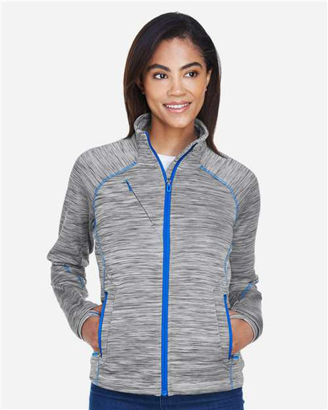North End Women's Flux Mélange Bonded Fleece Jacket - North End 14064