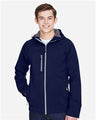North End Men's Prospect Two-Layer Fleece Bonded Soft Shell Hooded Jacket - North End 14070