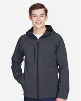 North End Men's Prospect Two-Layer Fleece Bonded Soft Shell Hooded Jacket - North End 14070