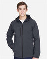 North End Men's Prospect Two-Layer Fleece Bonded Soft Shell Hooded Jacket - North End 14070