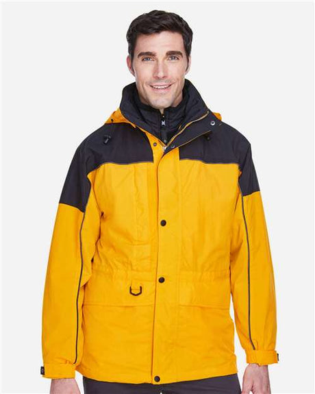 North End Men's 3-in-1 Two-Tone Parka - North End 14068