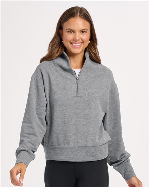 Boxercraft Women's Dream Crop Fleece Quarter-Zip - Boxercraft BW5205