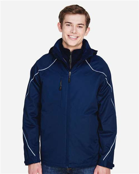 North End Men's Angle 3-In-1 Jacket with Bonded Fleece Liner - North End 14157