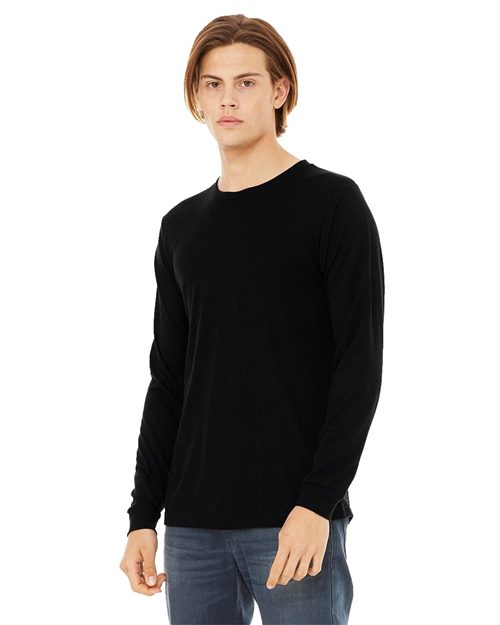 BELLA + CANVAS Jersey Long Sleeve Tee - Ash - BELLA + CANVAS 3501 BELLA + CANVAS