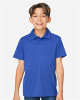 Team 365 Youth Zone Sonic Heather Performance Polo - Team 365 TT51HY