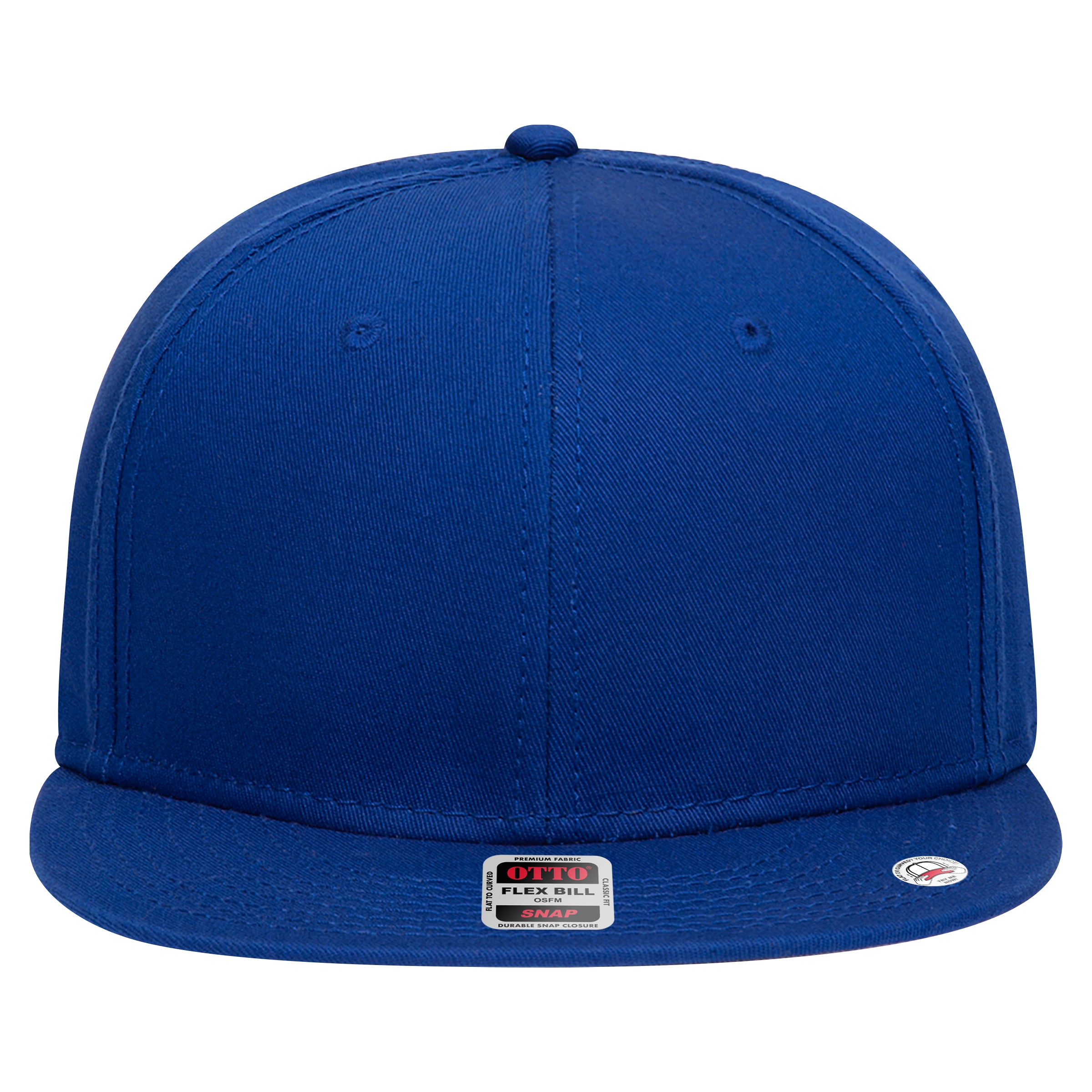 OTTO CAP “OTTO SNAP” 6 Panel Pro Style Snapback Hat OTTO 125-1038 Otto Cap 001 - Royal OSFM - Adult