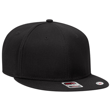 OTTO CAP “OTTO SNAP” 6 Panel Pro Style Snapback Hat OTTO 125-1038 Otto Cap 003 - Black OSFM - Adult