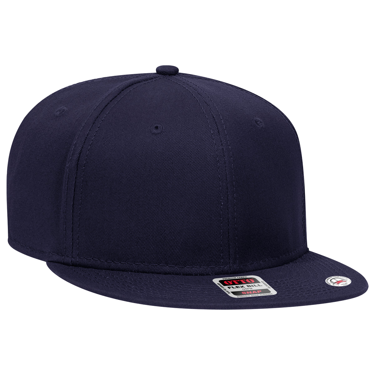 OTTO CAP “OTTO SNAP” 6 Panel Pro Style Snapback Hat OTTO 125-1038 Otto Cap 004 - Navy OSFM - Adult