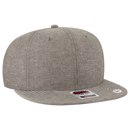 OTTO CAP “OTTO SNAP” 6 Panel Pro Style Snapback Hat OTTO 125-1038 Otto Cap 025A - Char. Gray OSFM - Adult