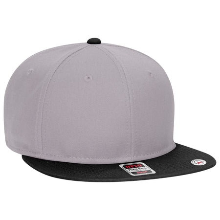 OTTO CAP “OTTO SNAP” 6 Panel Pro Style Snapback Hat OTTO 125-1038 Otto Cap 031414 - Blk/Gry/Gry Young Adult