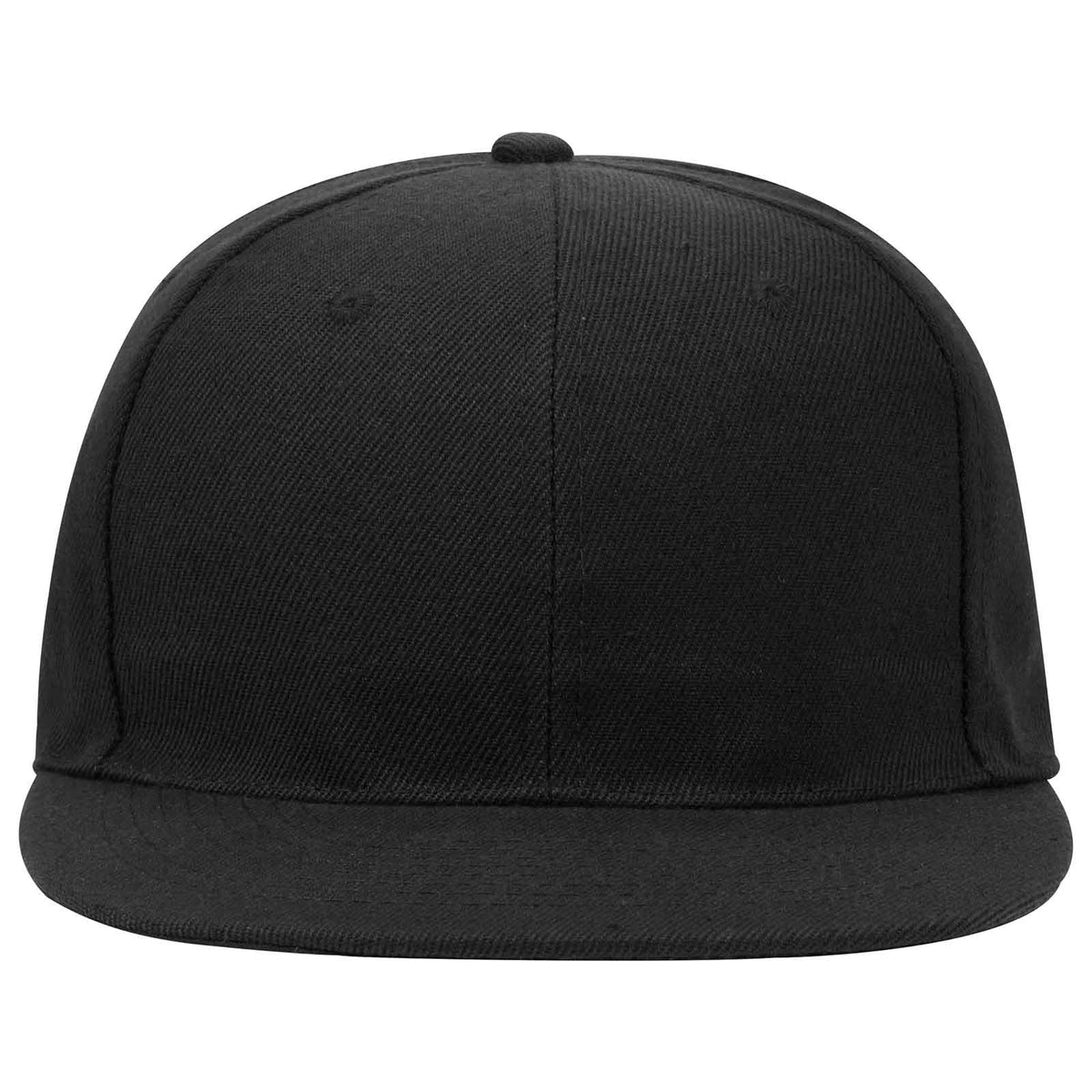 OTTO CAP 6 Panel Mid Profile Snapback Hat OTTO 125-1137 Otto Cap 003 - Black OSFM - Adult