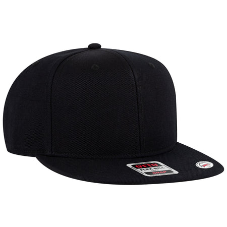 OTTO CAP "OTTO SNAP" 6 Panel Pro Style Snapback Hat OTTO 125-978 Otto Cap 003B - Blk OSFM - Adult