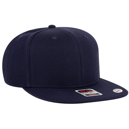 OTTO CAP "OTTO SNAP" 6 Panel Pro Style Snapback Hat OTTO 125-978 Otto Cap 004B - Nvy OSFM - Adult