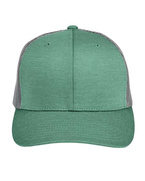 Team 365 Zone Sonic Heather Trucker Cap by Yupoong - Team 365 TT802