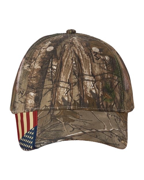 Kati Camo Woven USA Flag Mesh Cap - Kati LC350M