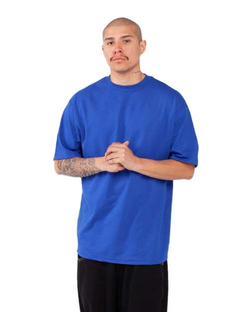 Shaka Wear Unisex Max Heavyweight T-Shirt - Royal - Shaka Wear SHMHSS Shaka Wear Royal S