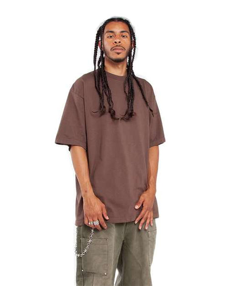Shaka Wear Unisex Garment-Dyed Crewneck T-Shirt - Mocha - Shaka Wear SHGD Shaka Wear Mocha S