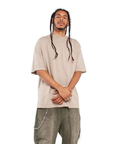 Shaka Wear Unisex Garment-Dyed Crewneck T-Shirt - Oatmeal - Shaka Wear SHGD Shaka Wear Oatmeal XS