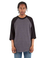 Shaka Wear Unisex Raglan Three-Quarter Sleeve T-Shirt - Shaka Wear SHRAG