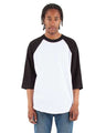 Shaka Wear Unisex Raglan Three-Quarter Sleeve T-Shirt - Shaka Wear SHRAG