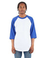Shaka Wear Unisex Raglan Three-Quarter Sleeve T-Shirt - Shaka Wear SHRAG