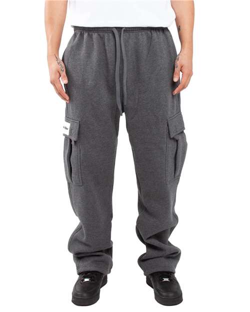 Shaka Wear Men's Fleece Cargo Pocket Sweatpants - Shaka Wear SHFCP