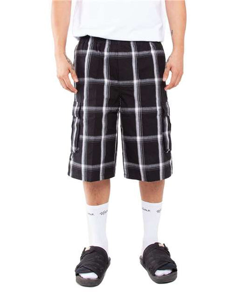 Shaka Wear Unisex Plaid Shorts - Shaka Wear SHSP