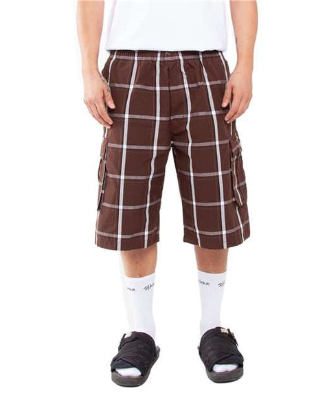 Shaka Wear Unisex Plaid Shorts - Shaka Wear SHSP