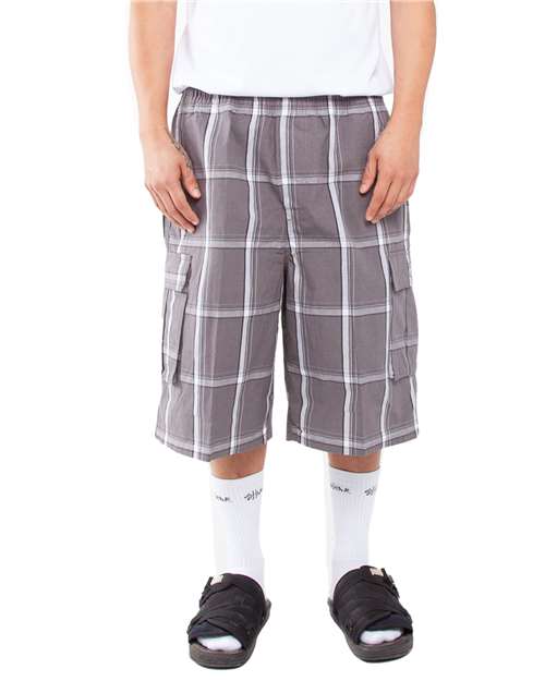 Shaka Wear Unisex Plaid Shorts - Shaka Wear SHSP