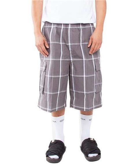 Shaka Wear Unisex Plaid Shorts - Shaka Wear SHSP
