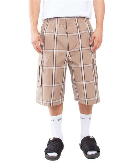 Shaka Wear Unisex Plaid Shorts - Shaka Wear SHSP