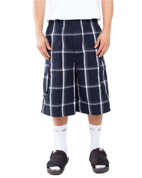 Shaka Wear Unisex Plaid Shorts - Shaka Wear SHSP