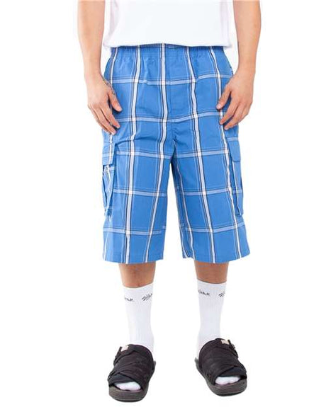 Shaka Wear Unisex Plaid Shorts - Shaka Wear SHSP