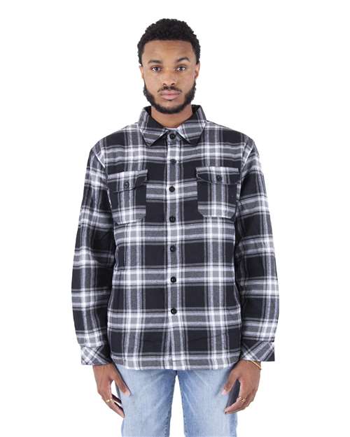 Shaka Wear Unisex Plaid Jacket - Shaka Wear SHPFJ