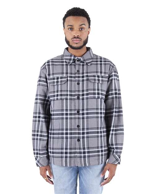 Shaka Wear Unisex Plaid Jacket - Shaka Wear SHPFJ