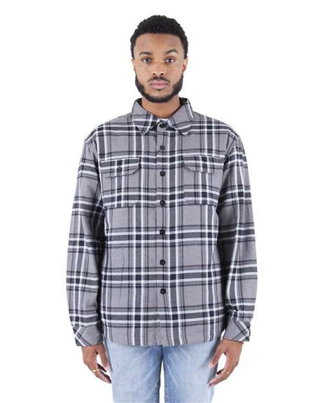Shaka Wear Unisex Plaid Jacket - Shaka Wear SHPFJ