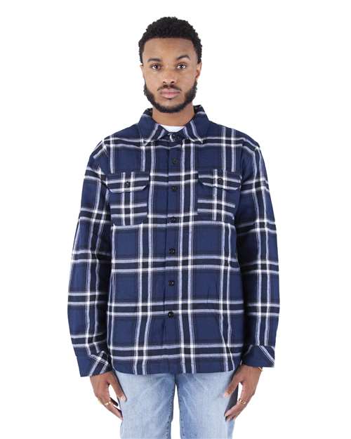 Shaka Wear Unisex Plaid Jacket - Shaka Wear SHPFJ