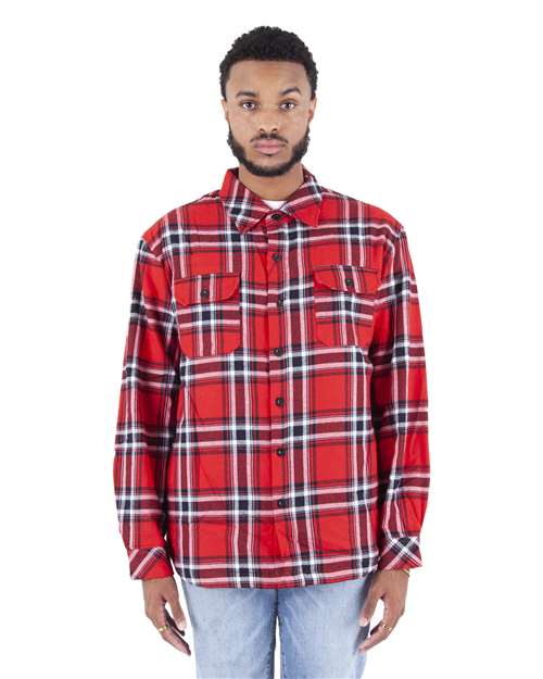Shaka Wear Unisex Plaid Jacket - Shaka Wear SHPFJ