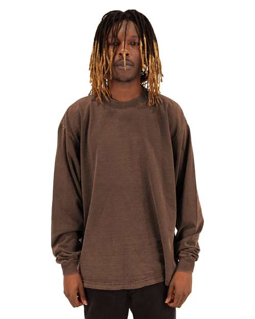 Shaka Wear Unisex Max Heavyweight Garment-Dyed Long Sleeve T-Shirt - Shaka Wear SHGDLS